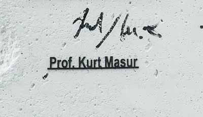 Prof. Kurt Masur